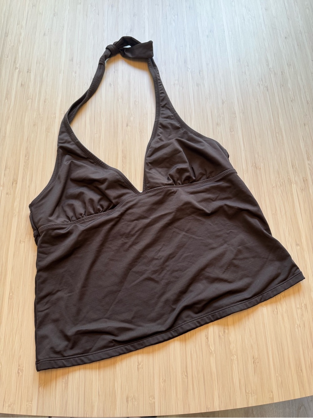 Old Navy Vintage Brown Tankini Halter Top Sz 1